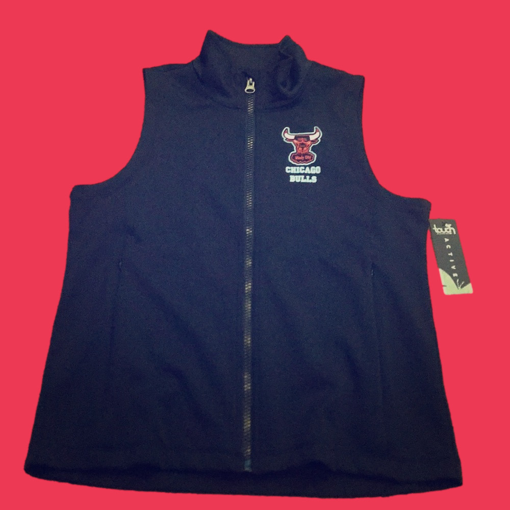 NWT Touch Chicago Bulls zip vest XL